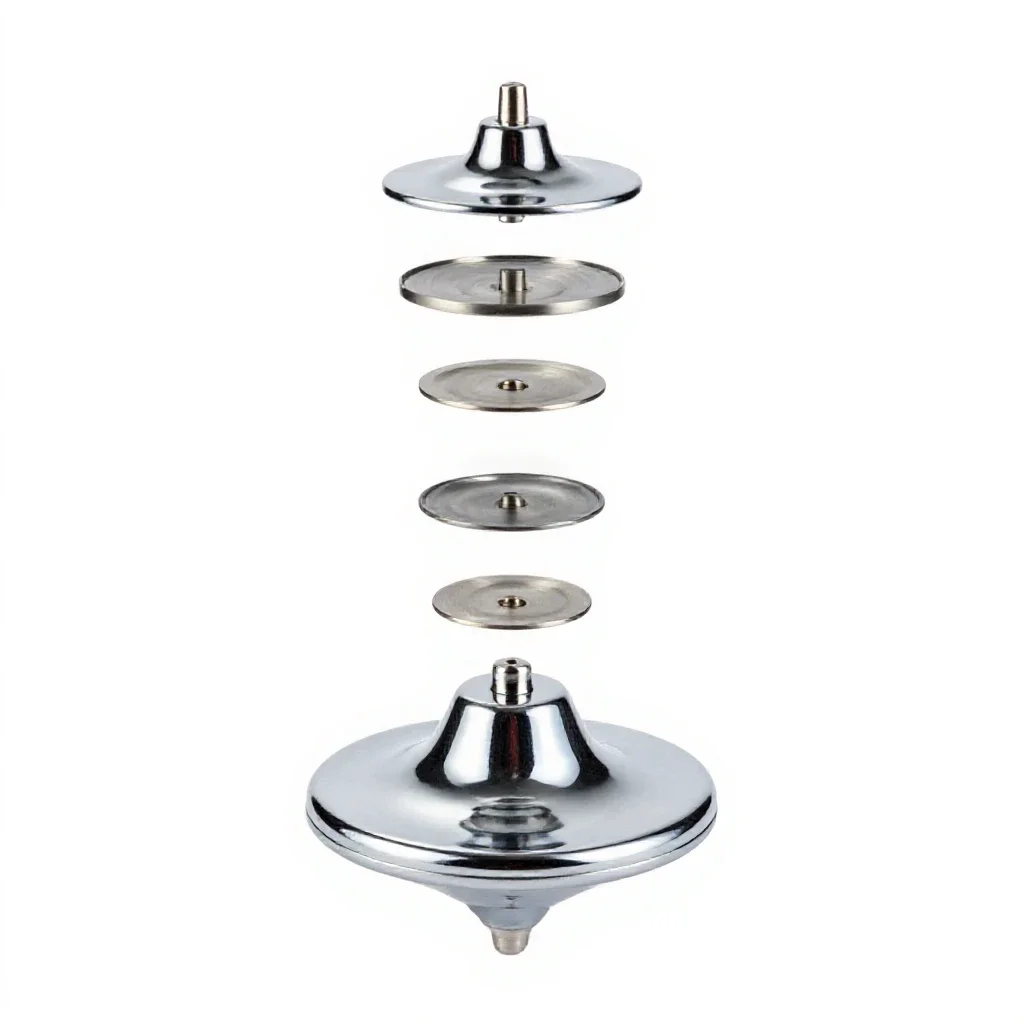 Humming top isolated on a white background