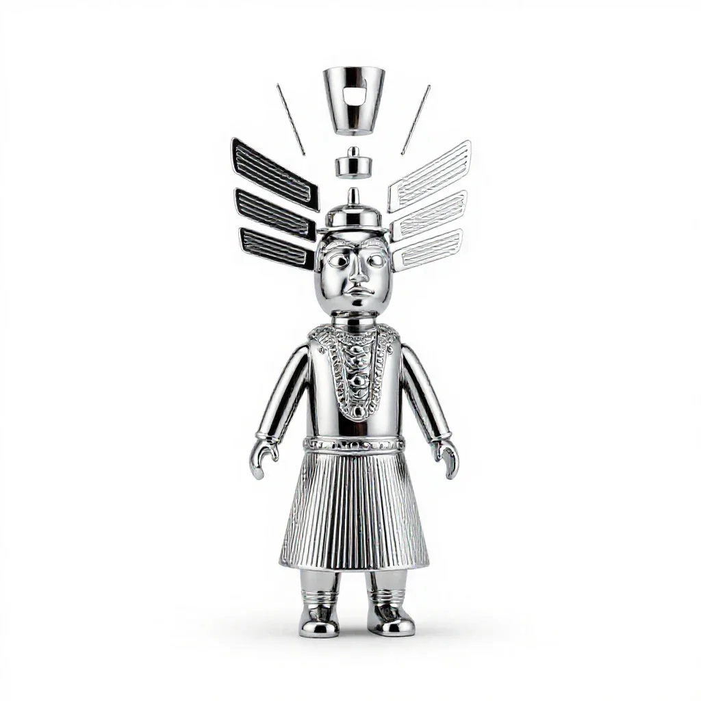Kachina isolated on a white background