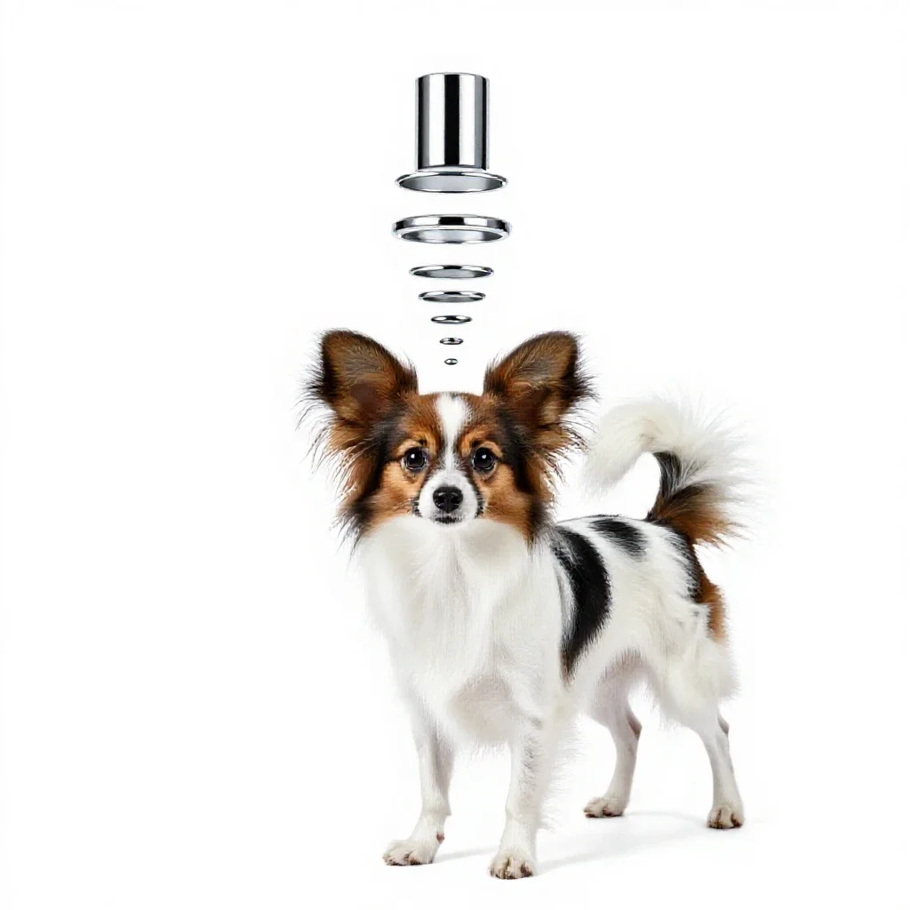 Papillon isolated on a white background