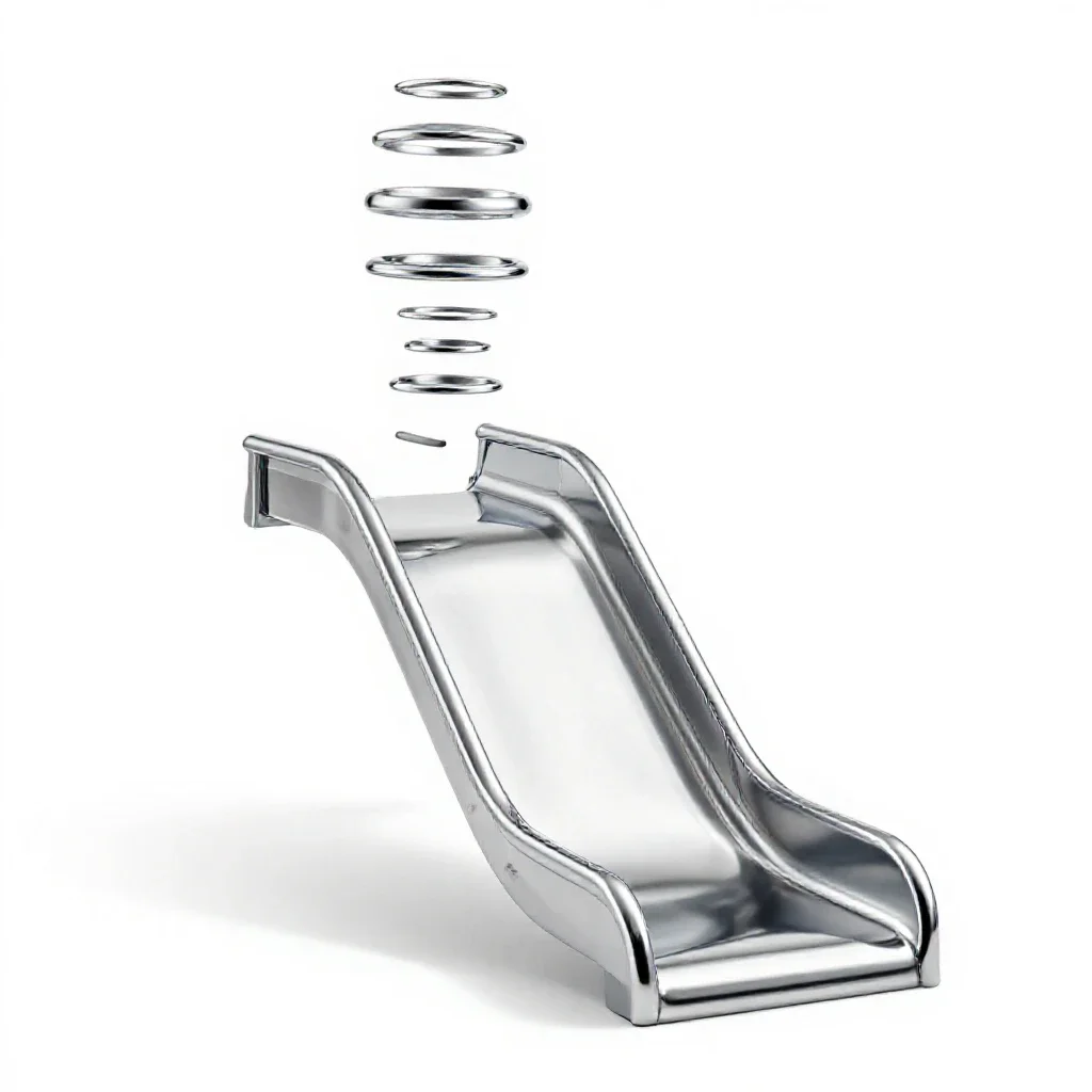 Slide isolated on a white background