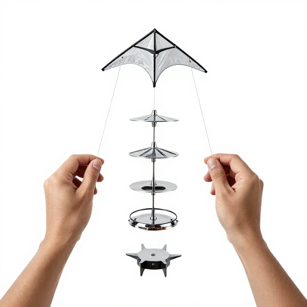 Sport kite isolated on a white background
