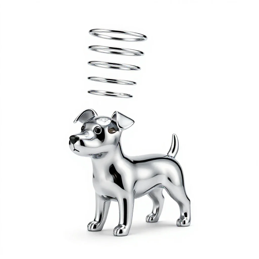 Toy dog isolated on a white background