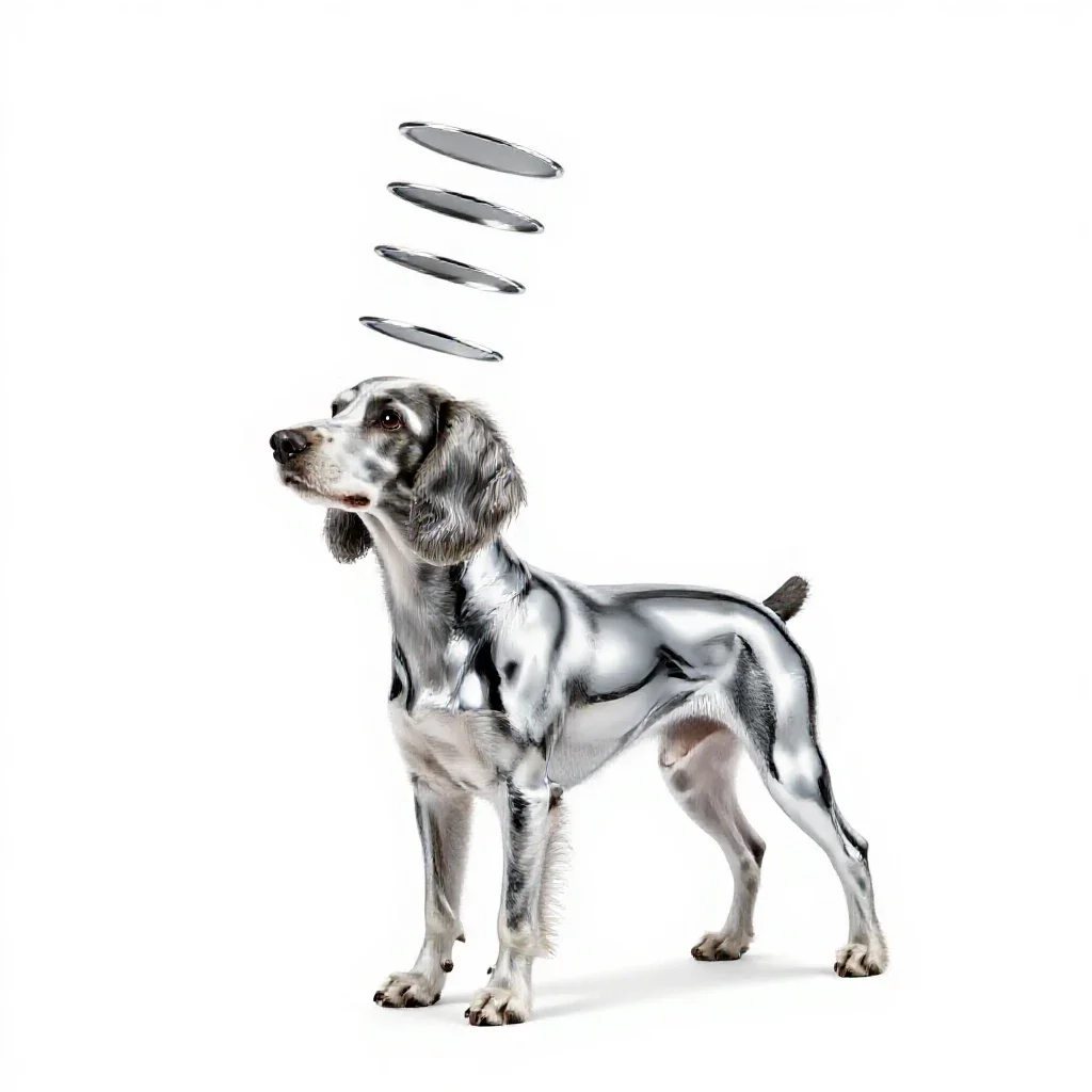 Toy spaniel isolated on a white background