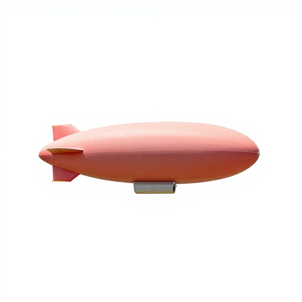 Blimp isolated on a white background