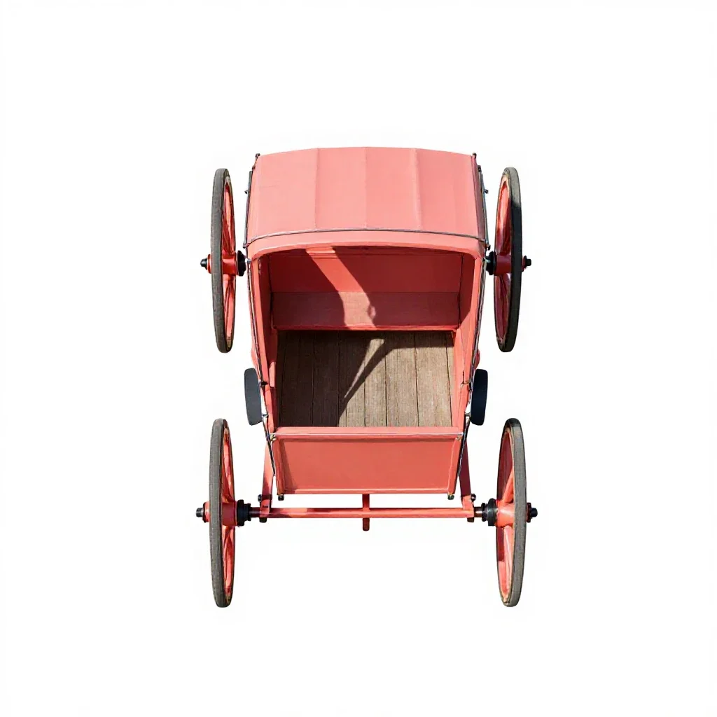 Buckboard isolated on a white background