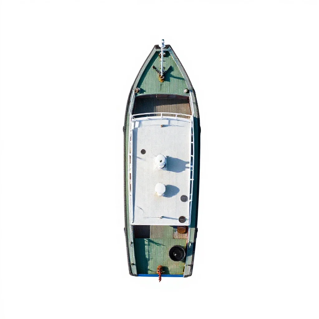 Bumboat isolated on a white background