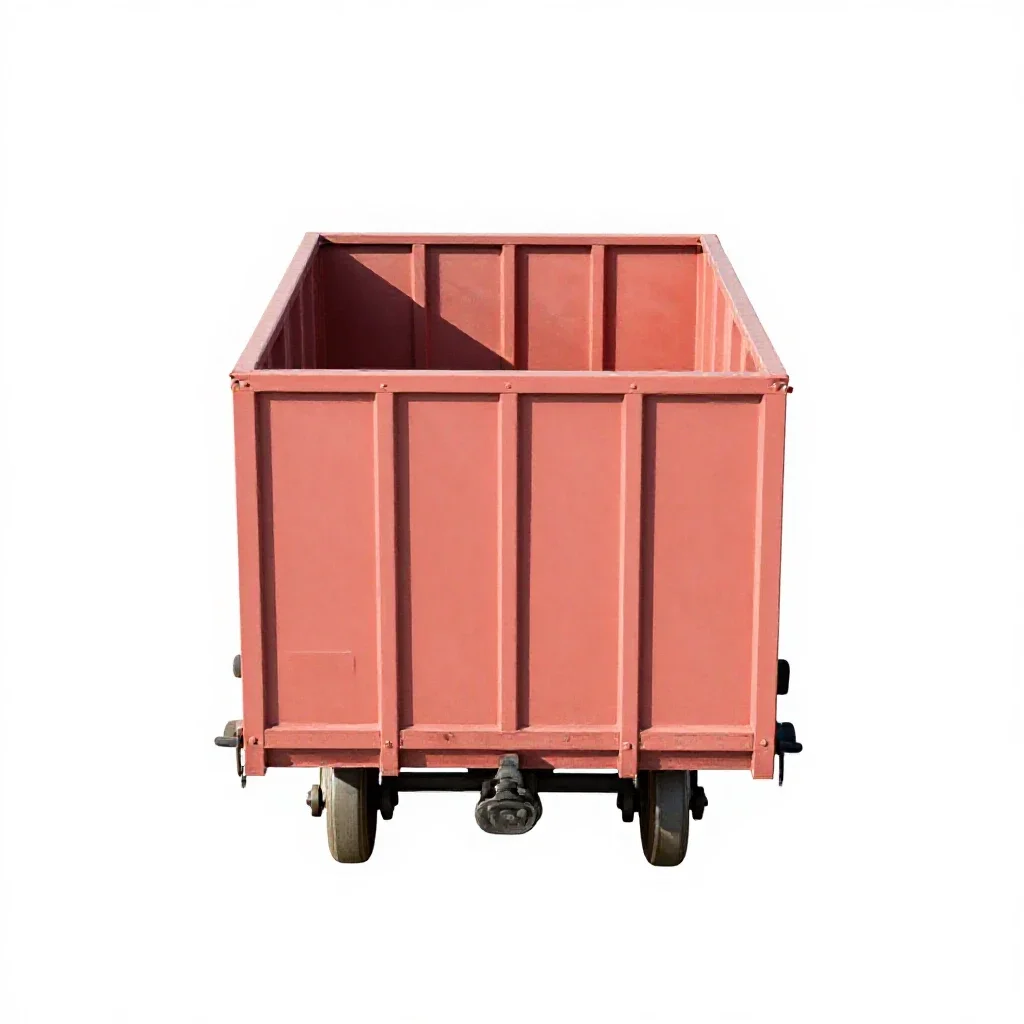 Cattle car isolated on a white background