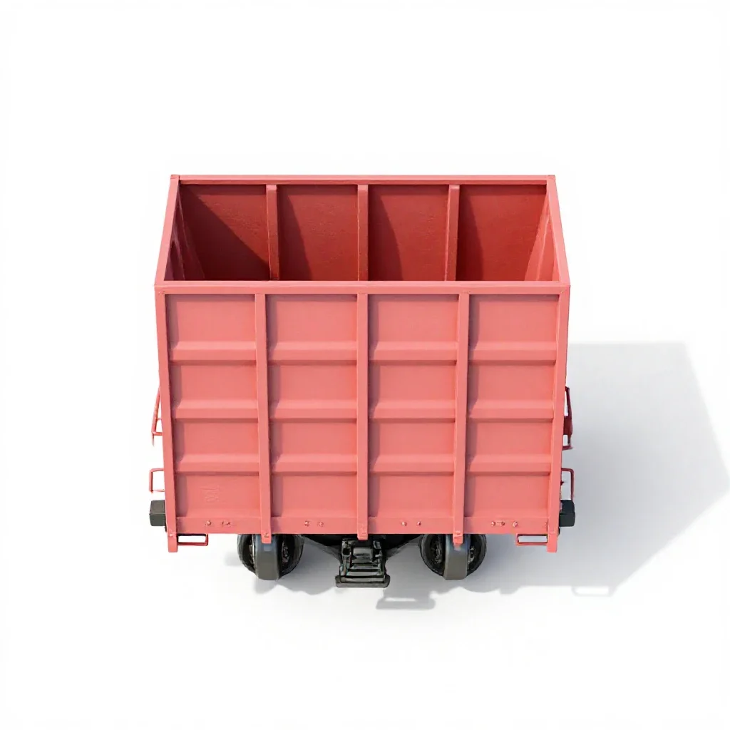 Coal car isolated on a white background