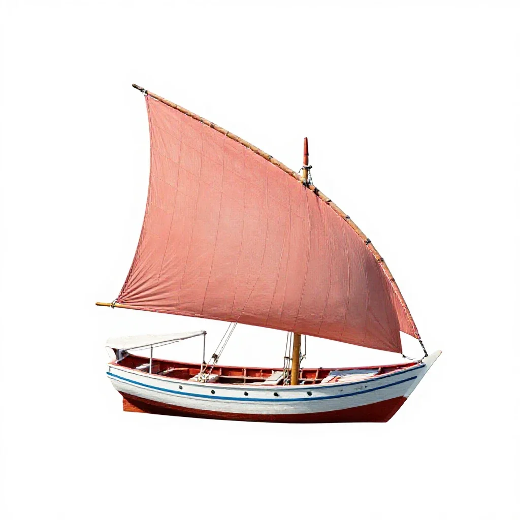 Dhow isolated on a white background