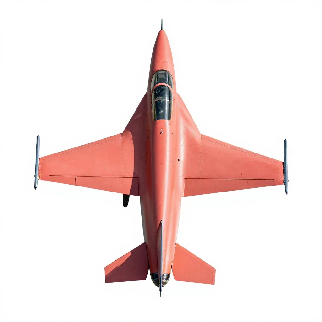 Fighter isolated on a white background