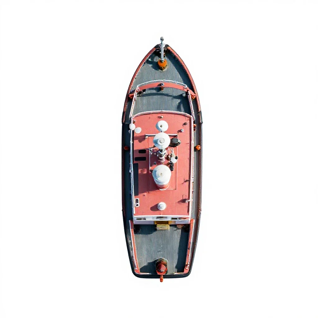 Fireboat isolated on a white background