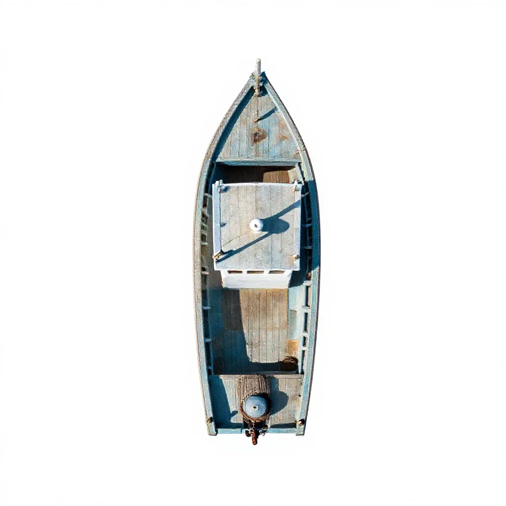 Fishing boat isolated on a white background