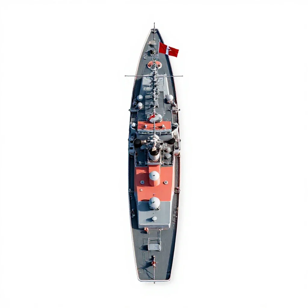 Flagship isolated on a white background