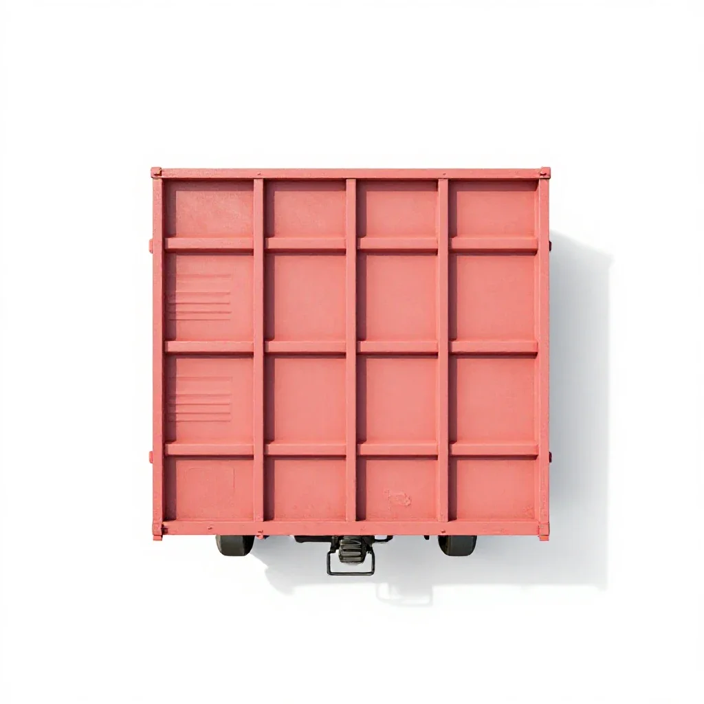 Flatcar isolated on a white background