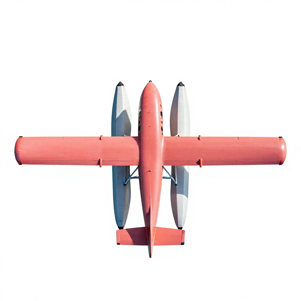 Floatplane isolated on a white background
