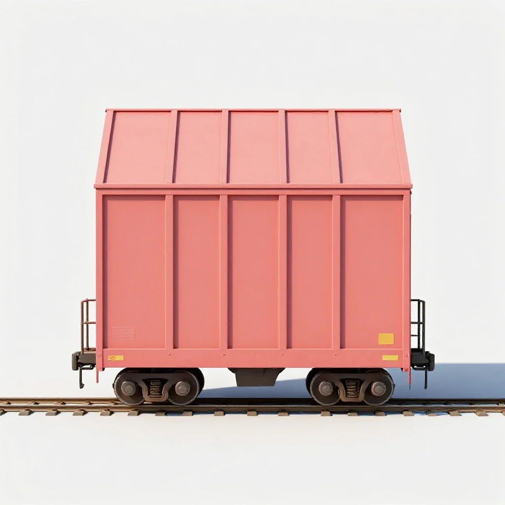 Freight car isolated on a white background