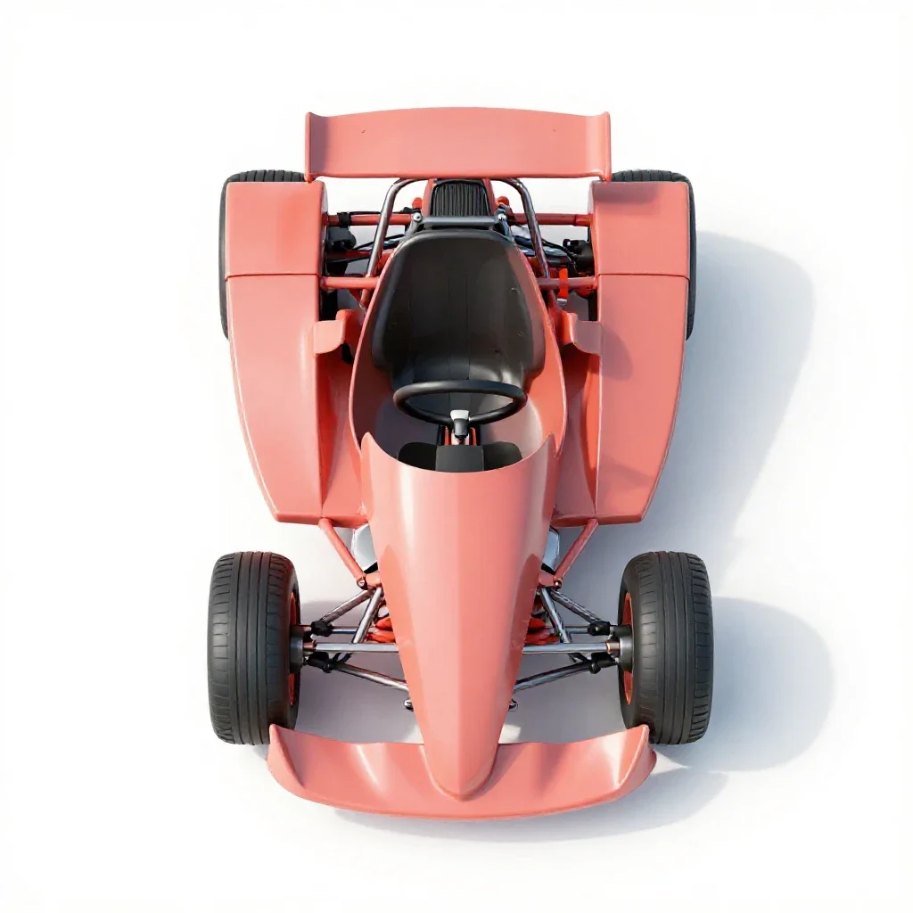 Go-kart isolated on a white background