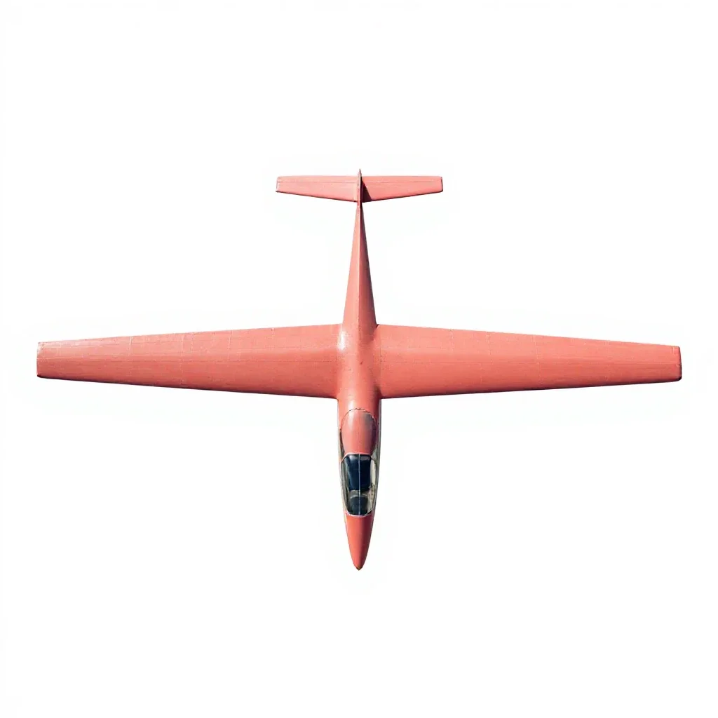 Hang glider isolated on a white background