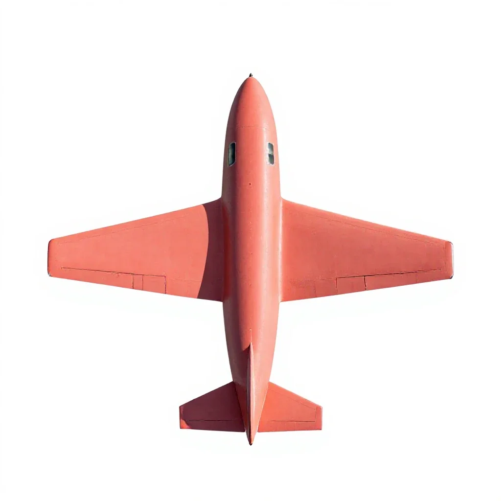 Heavier-than-air craft isolated on a white background