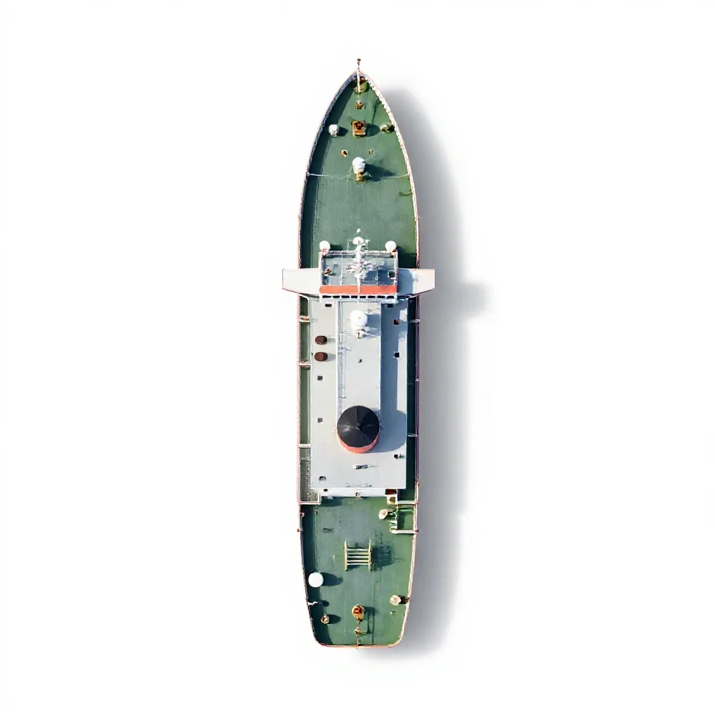 Hospital ship isolated on a white background