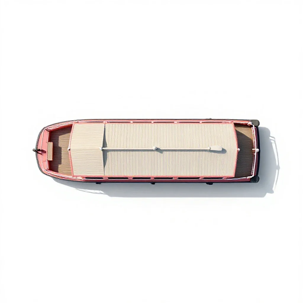 Houseboat isolated on a white background
