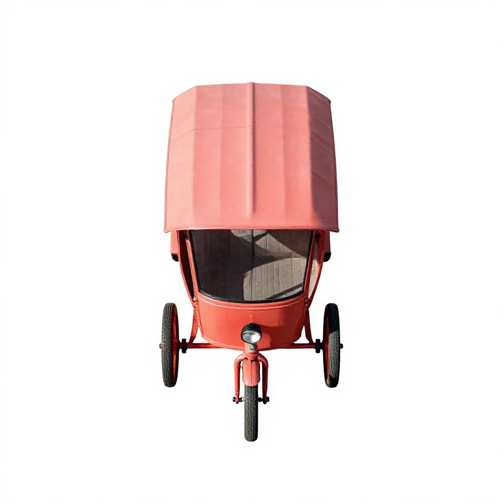 Jaunting car isolated on a white background