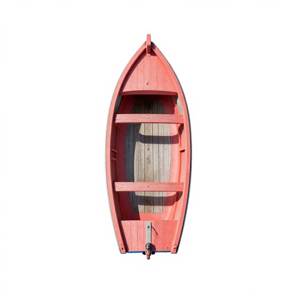 Jolly boat isolated on a white background
