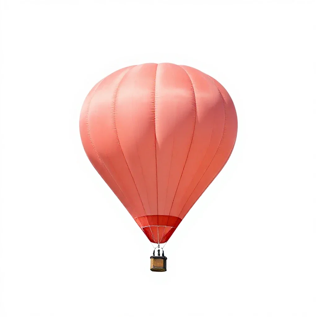 Kite balloon isolated on a white background