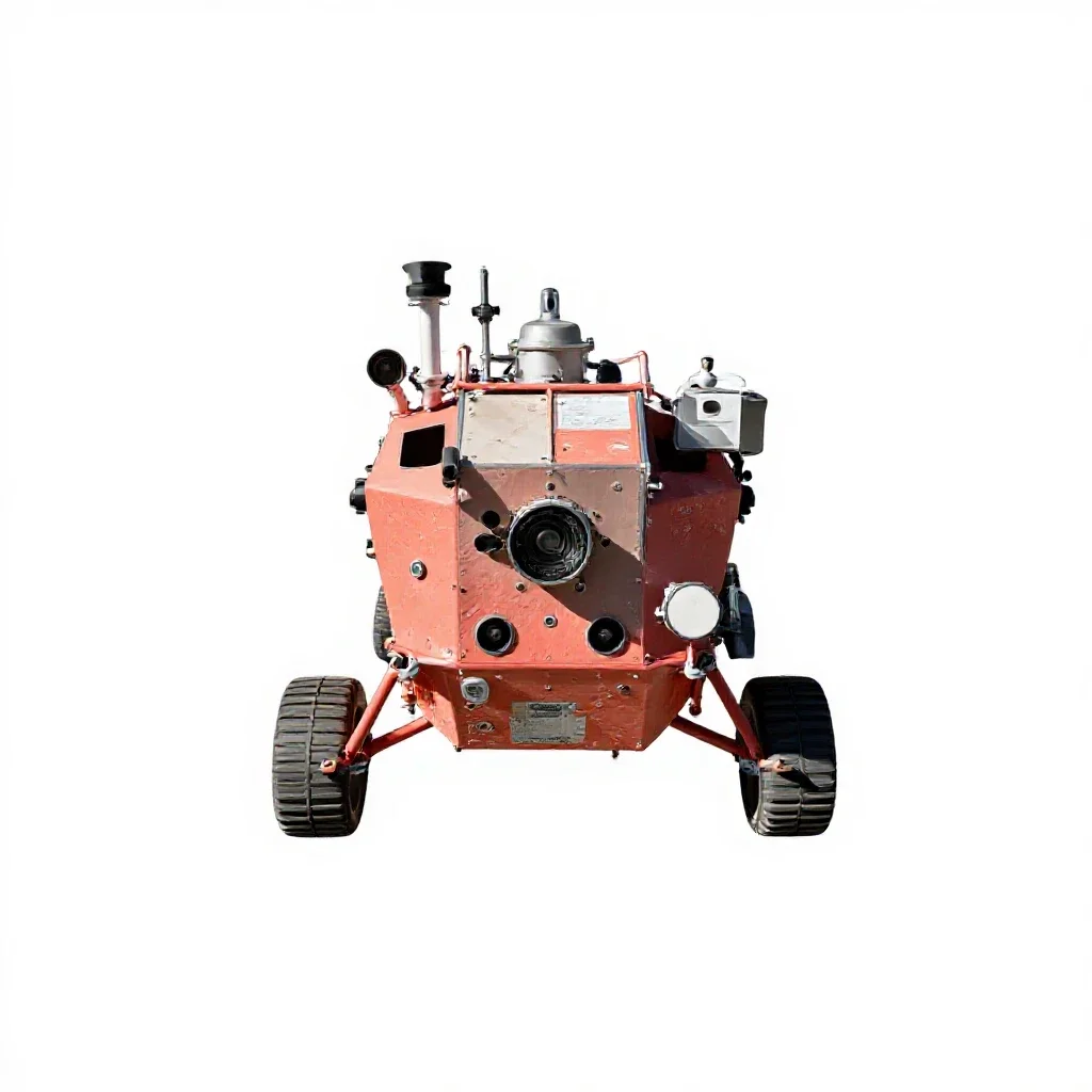 Lander isolated on a white background