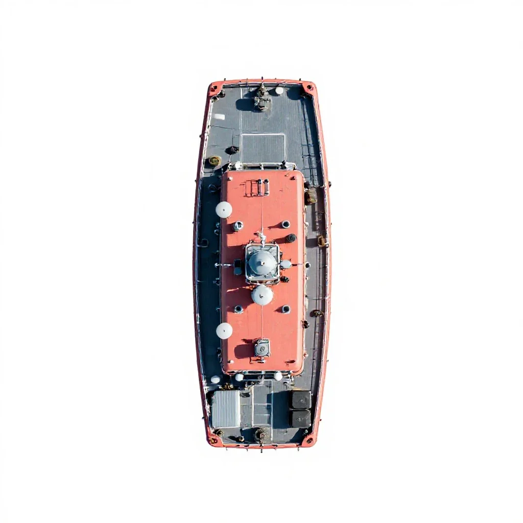 Landing craft isolated on a white background