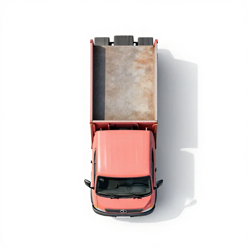 Lorry isolated on a white background