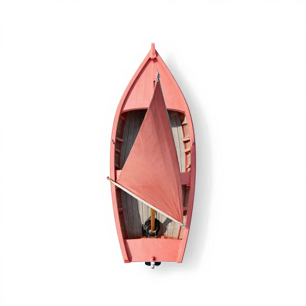 Lugger isolated on a white background