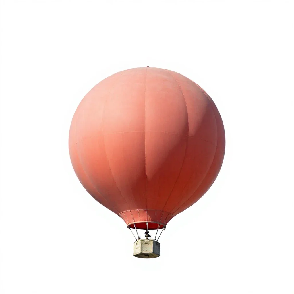 Meteorological balloon isolated on a white background