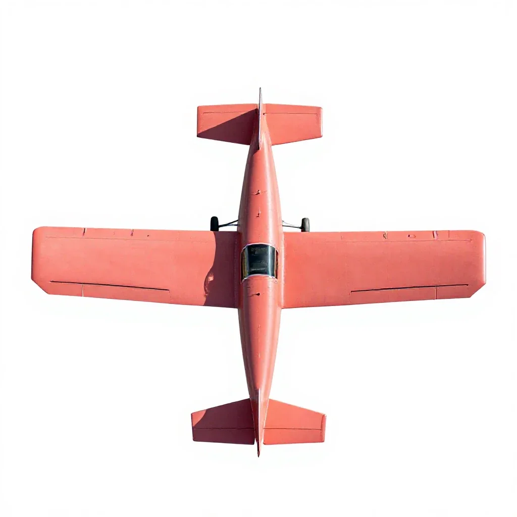 Monoplane isolated on a white background