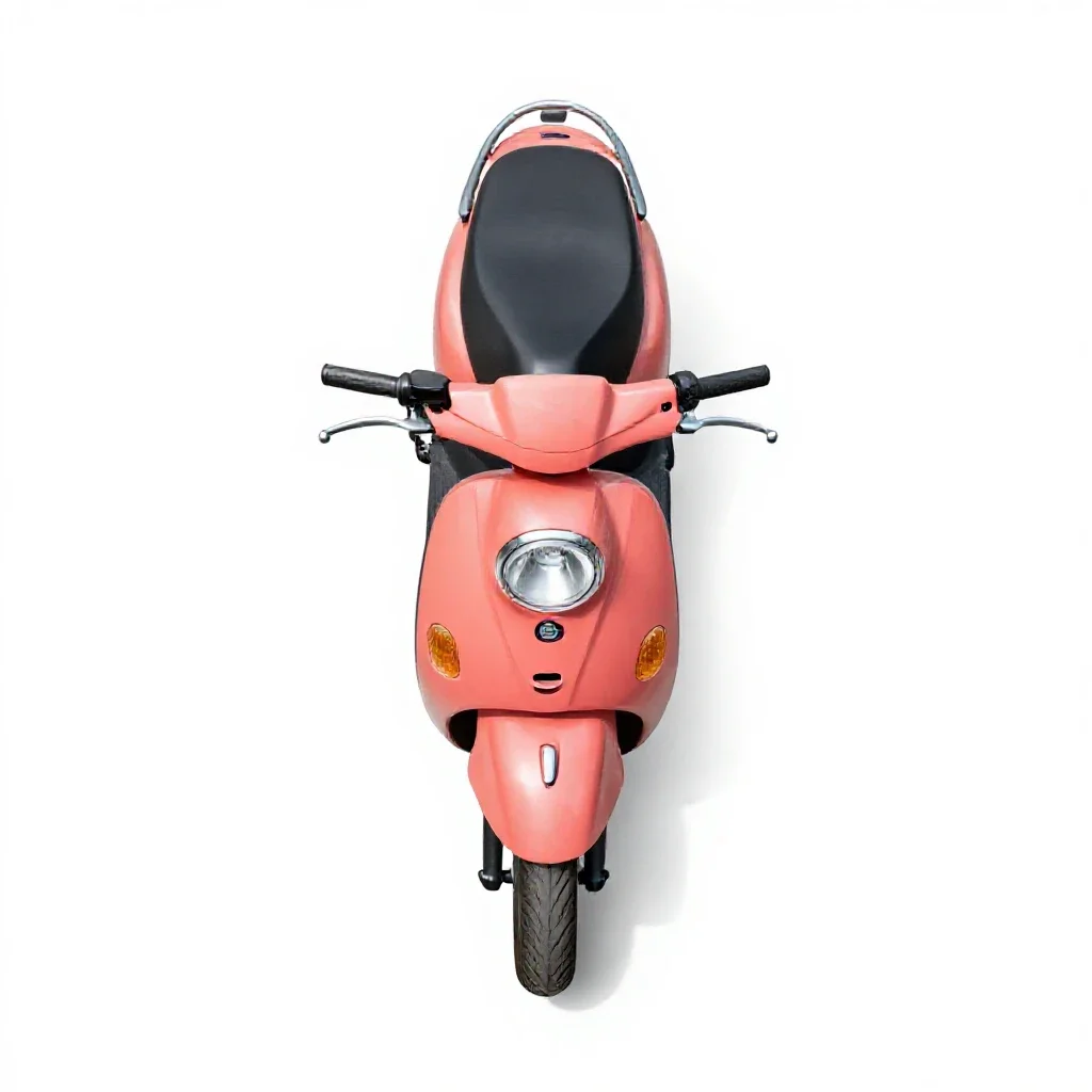 Motor scooter isolated on a white background