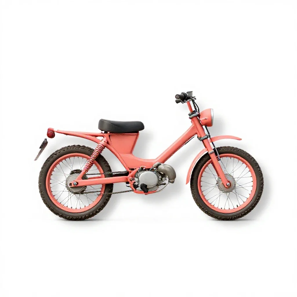 Motorcycle isolated on a white background