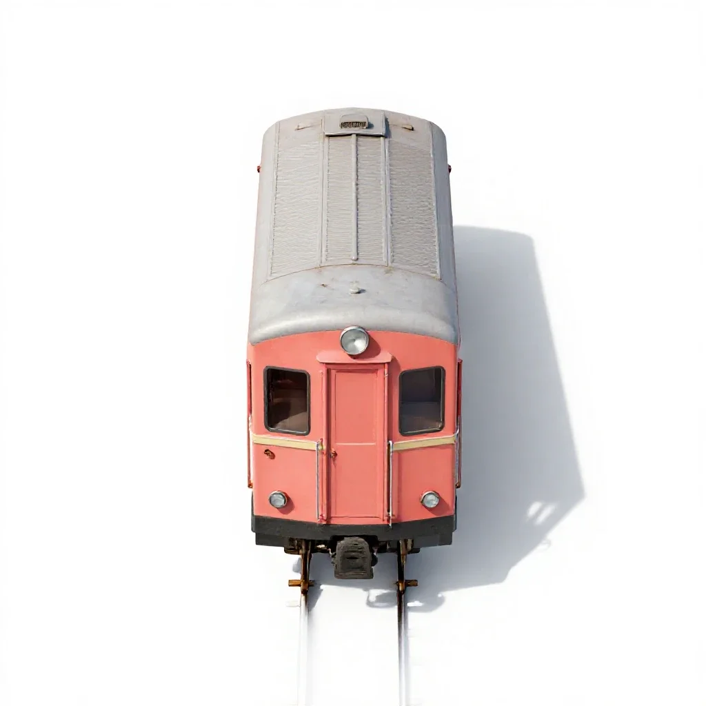 Passenger car isolated on a white background