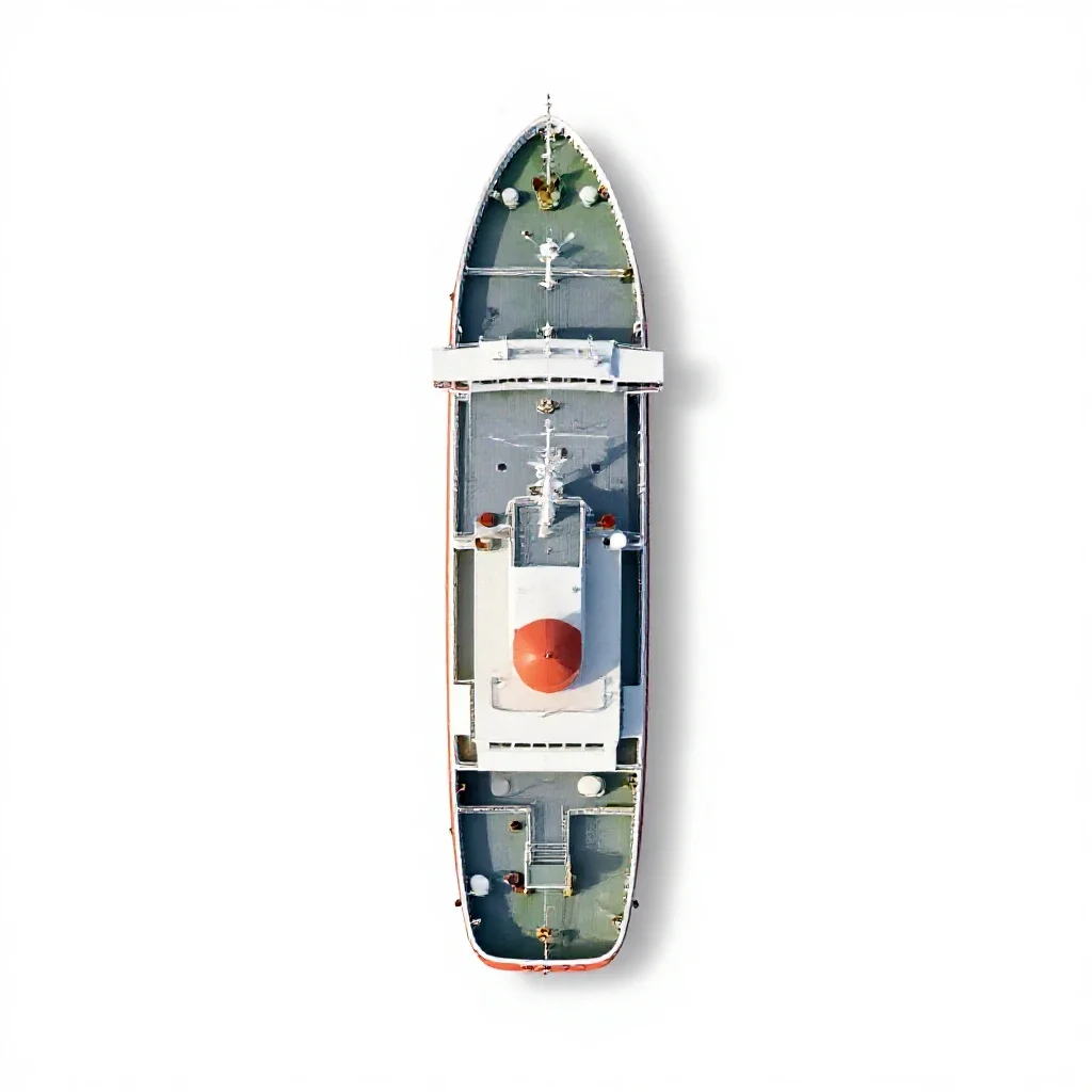 Passenger ship isolated on a white background