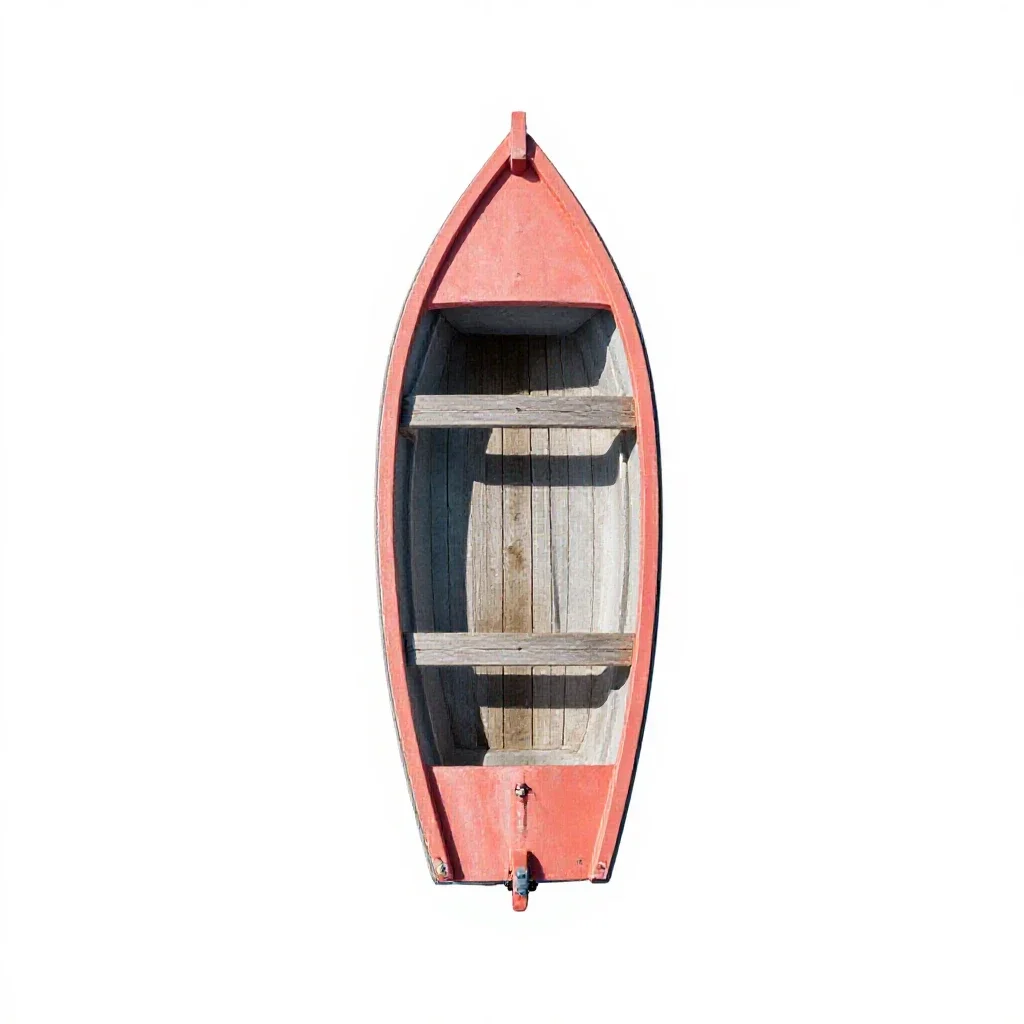 Picket boat isolated on a white background