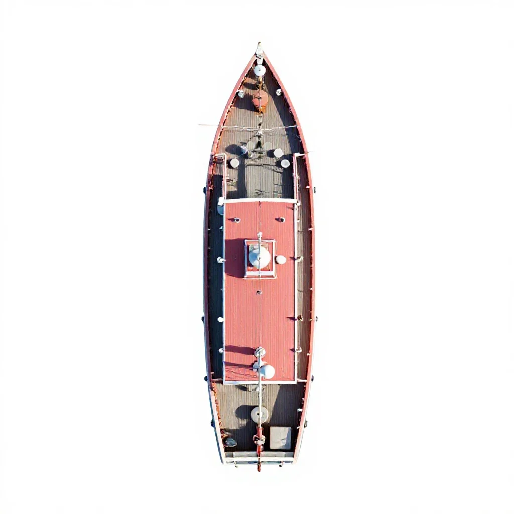 Picket ship isolated on a white background