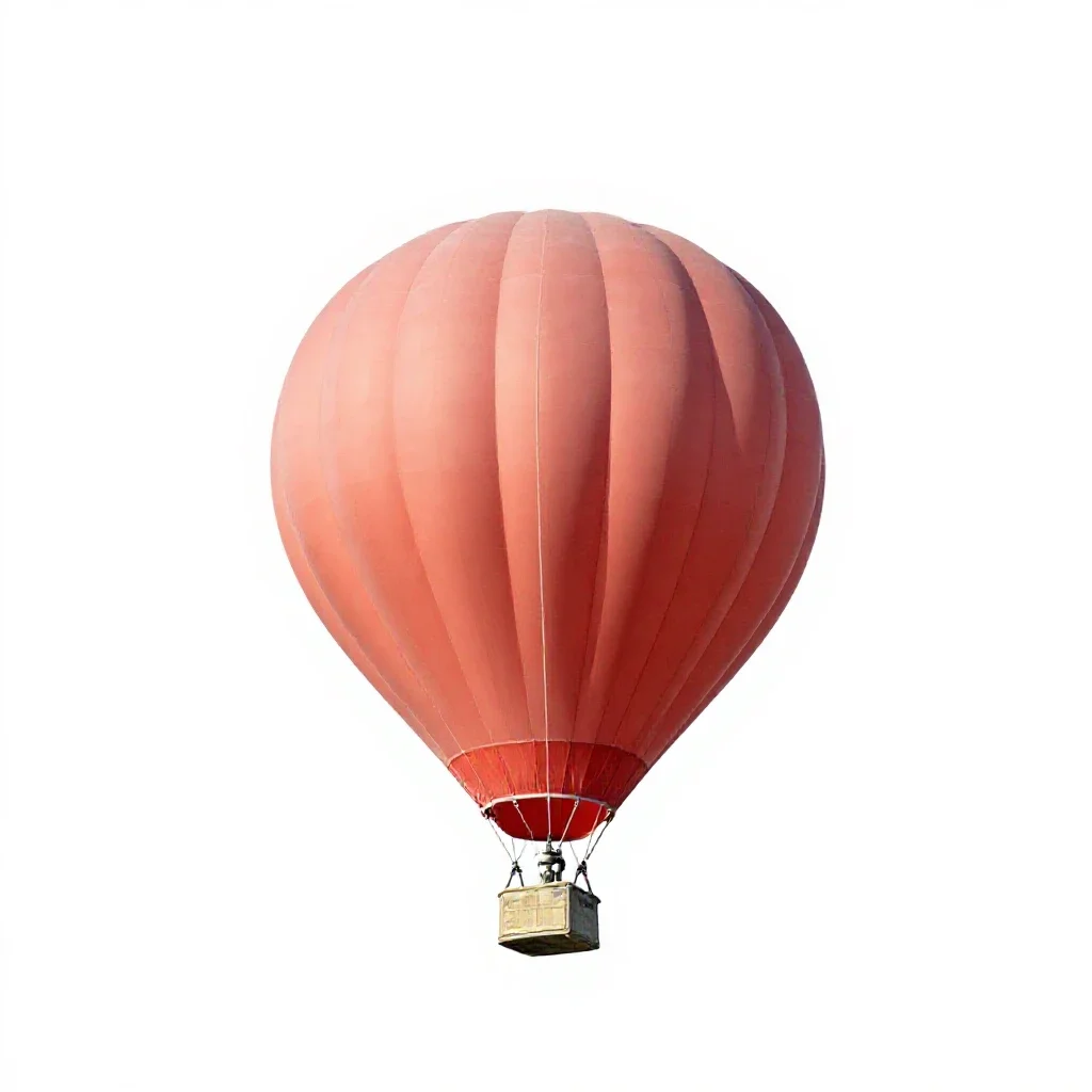 Pilot balloon isolated on a white background