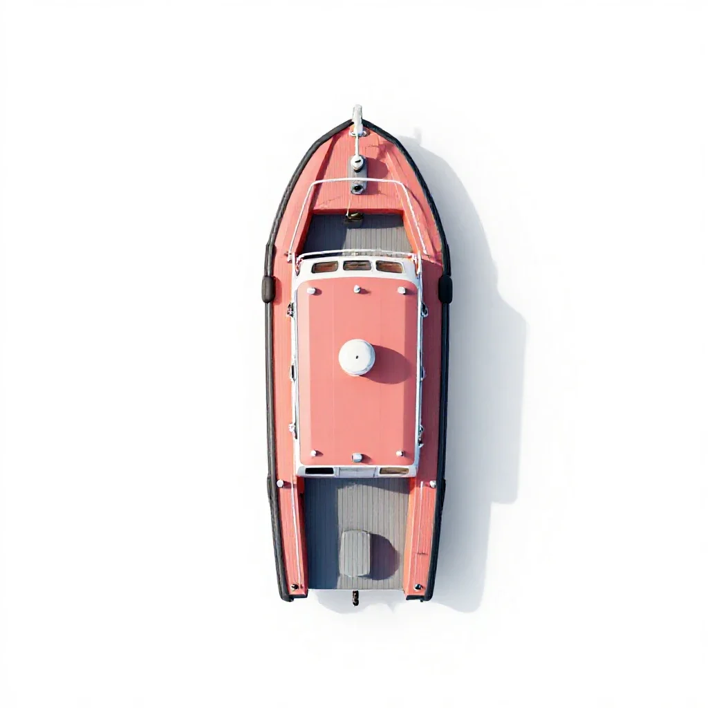 Pilot boat isolated on a white background
