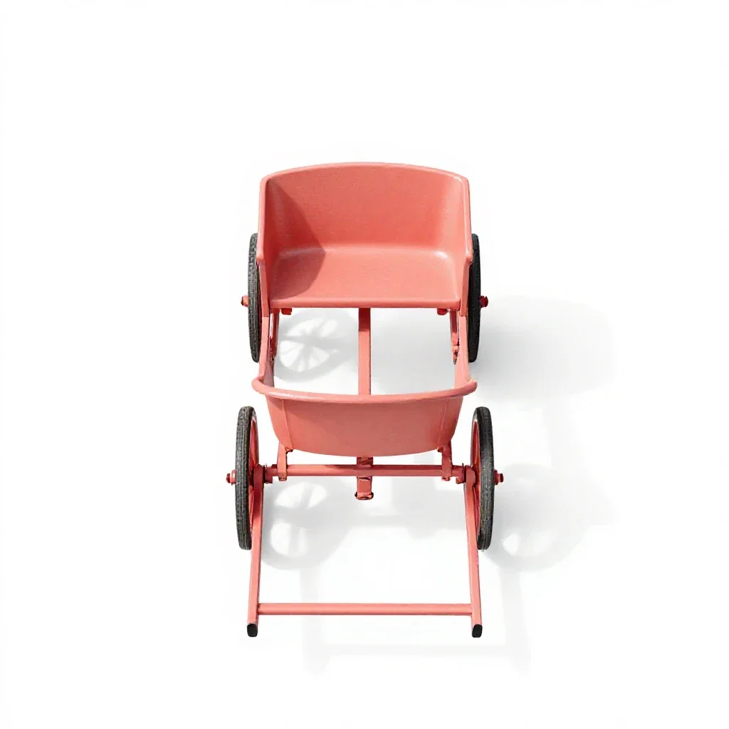 Pony cart isolated on a white background