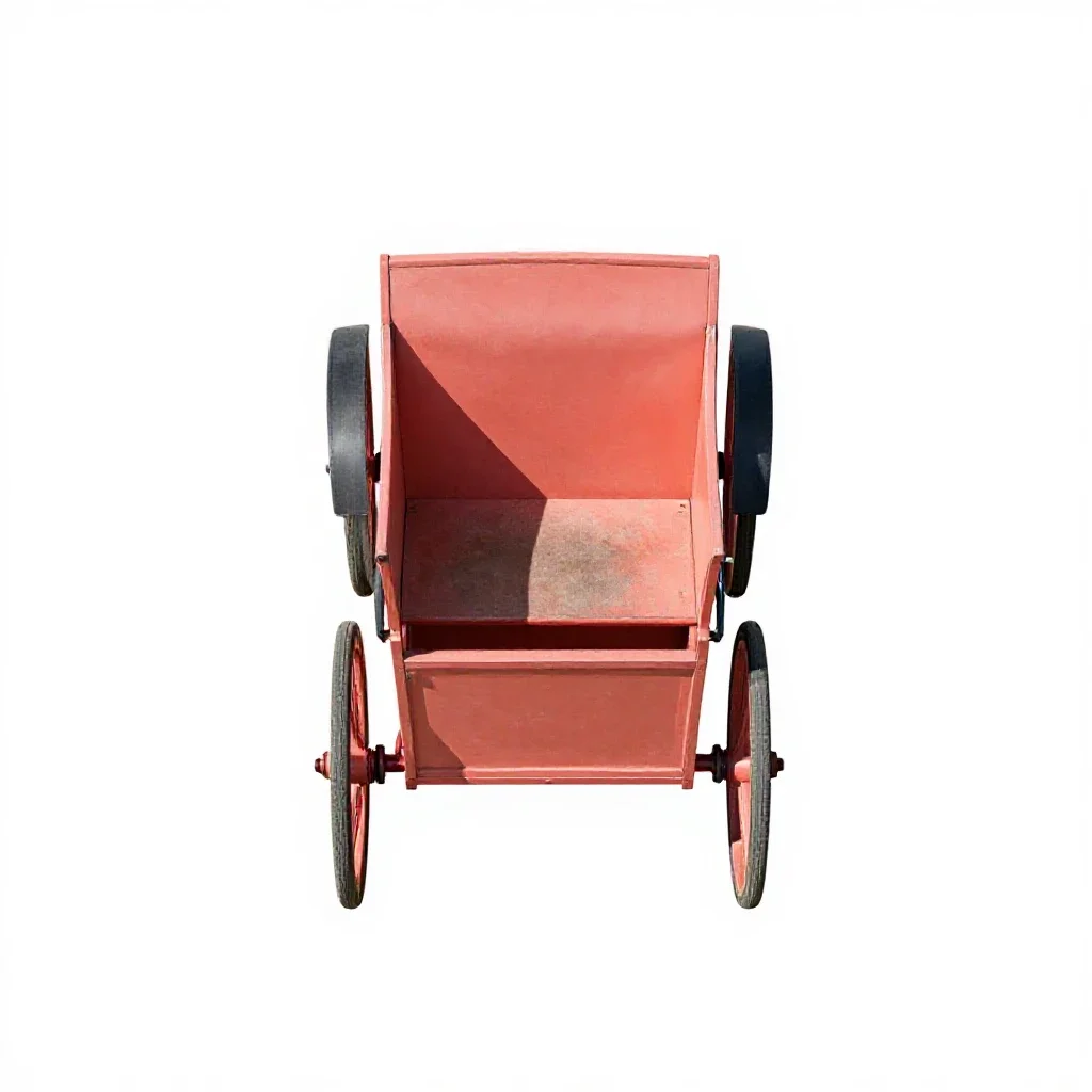 Post chaise isolated on a white background
