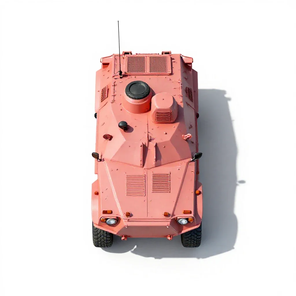 Reconnaissance vehicle isolated on a white background