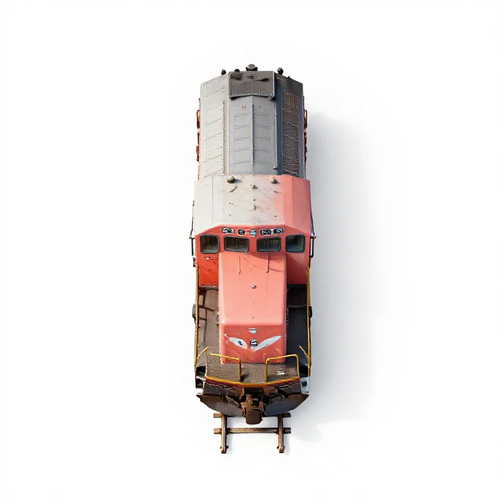 Rolling stock isolated on a white background