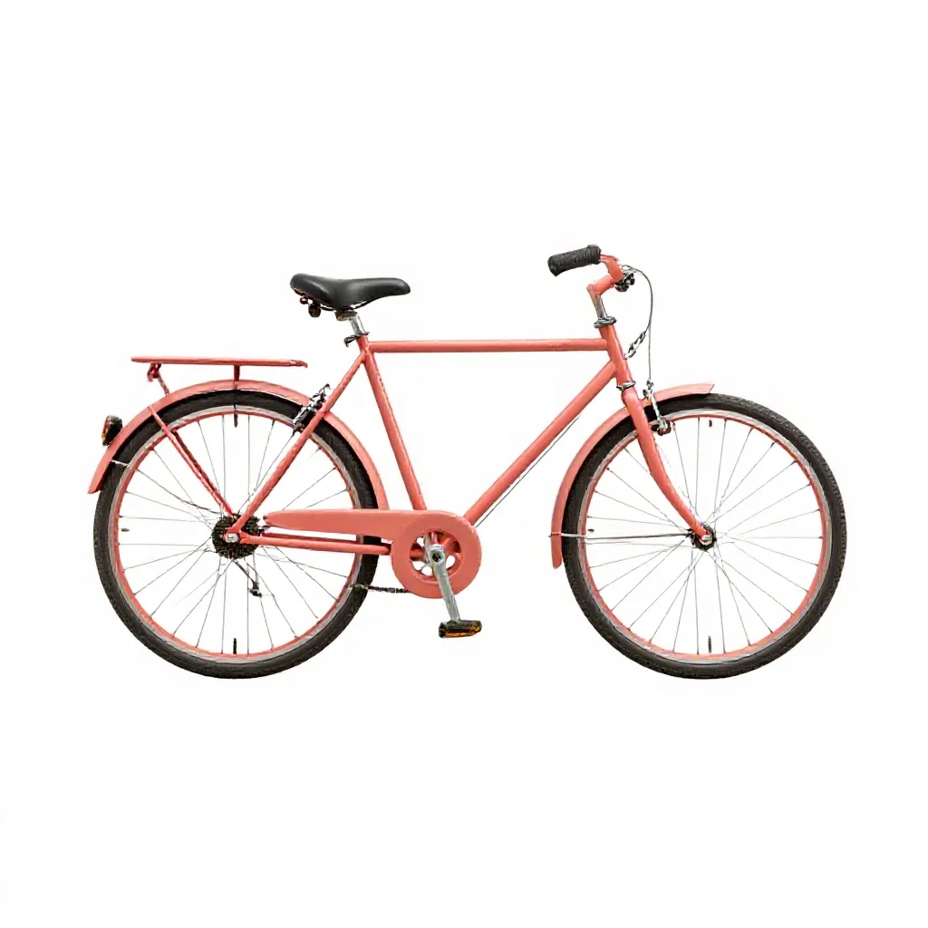 Safety bicycle isolated on a white background