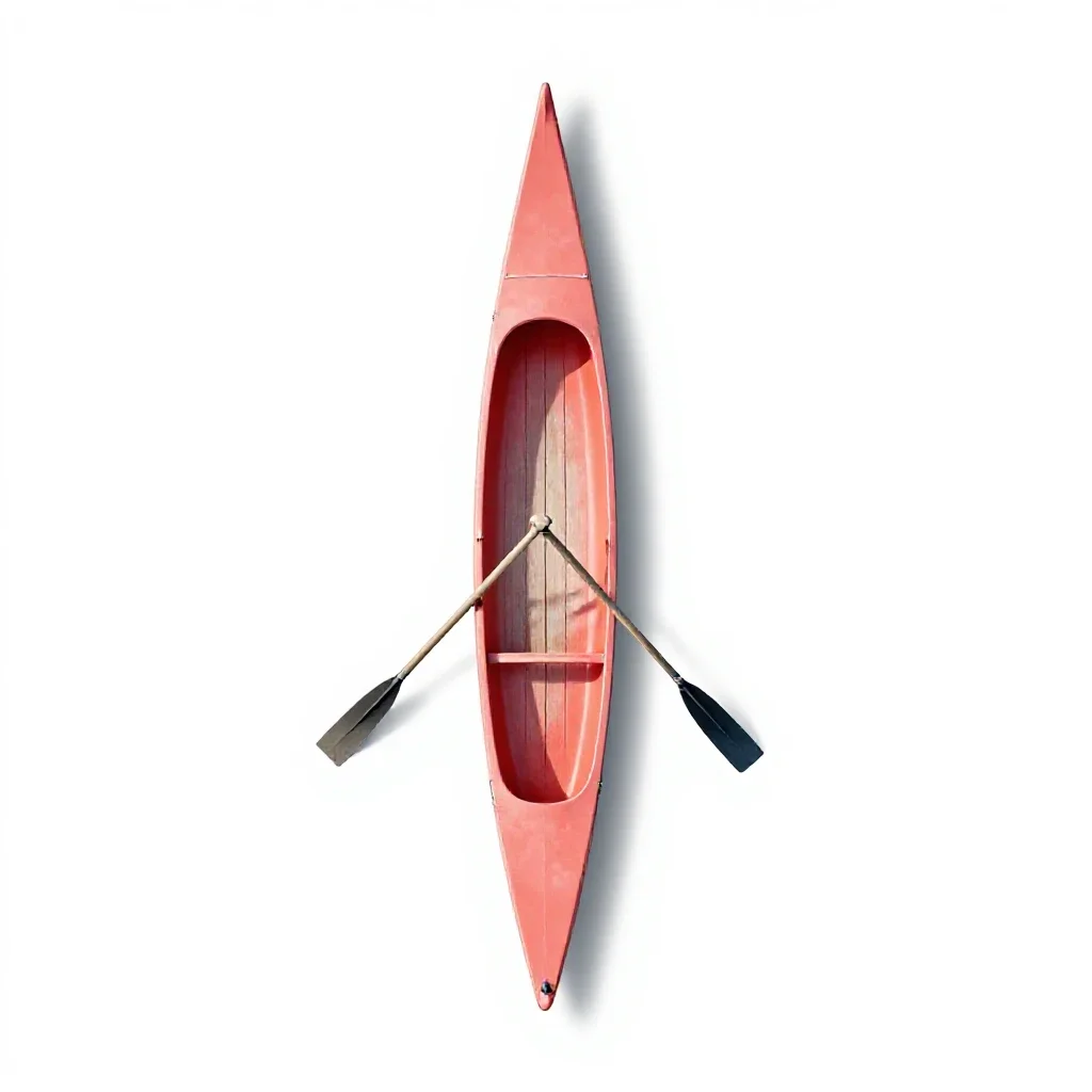 Sampan isolated on a white background