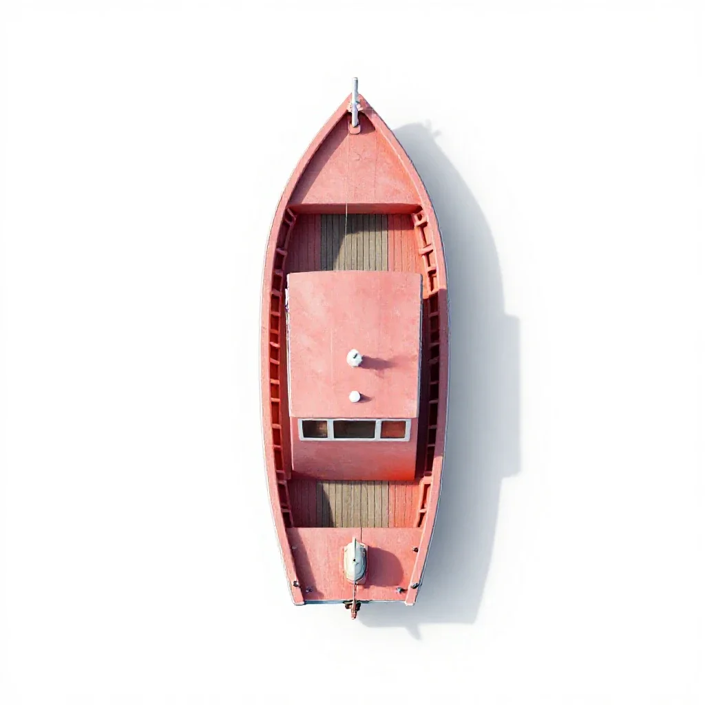 Sea boat isolated on a white background