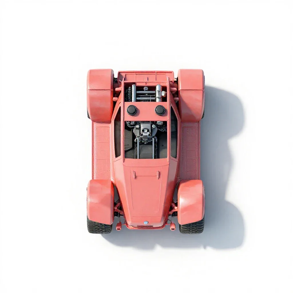 Self-propelled vehicle isolated on a white background